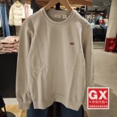 正品 0074 卫衣34257 levis李维斯2025秋冬男士 LOGO标黑色加绒长袖