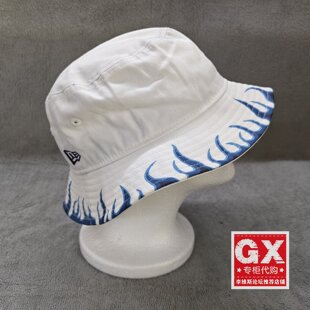 专柜正品 休闲渔夫帽12728409 NewEra纽亦华男女蓝色纯棉时尚