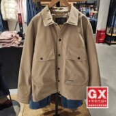 levis李维斯 25冬卡其色翻领工装 风羽绒服男 专柜正品 008FZ 0000
