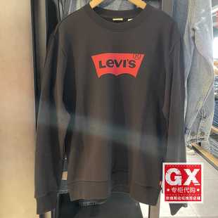 圆领卫衣A4957 LOGO印花纯棉男士 0005 Levis李维斯23年春新款 正品