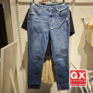 Lee433修身中腰窄精玉鱼透凉女水洗牛仔裤LWB1004336CB00F-A01227