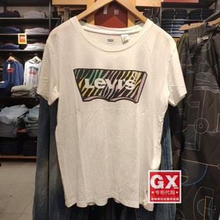 0020 白色 短袖 李维斯 T恤 LOGO 39388 女士休闲 levis 经典