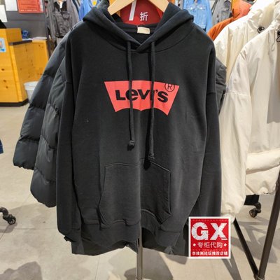 李维斯厚度适中纯棉连帽卫衣