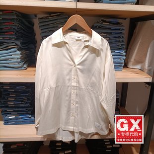 新款 0052Q Levis李维斯2025 衬衫 0000 女士宽松轻薄休闲长袖 正品