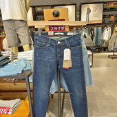 正品 0013 24853 Levis李维斯711时尚 女赤耳紧身提臀塑形小脚牛仔裤