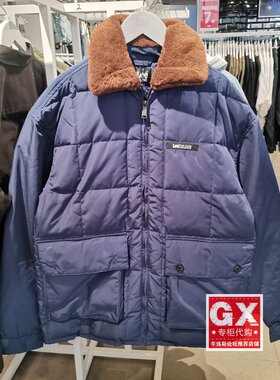 Lee连帽牛仔羽绒服男22冬季拼接加厚保暖LMT0040662RZ00F-A01742