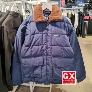 Lee连帽牛仔羽绒服男22冬季拼接加厚保暖LMT0040662RZ00F-A01742