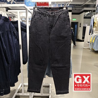 正品Lee都市骑士411舒适深灰男友酷女九分牛仔裤LWZ4116UPATM