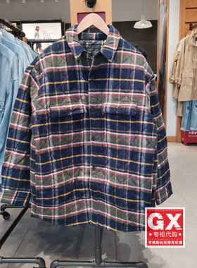 Levis李维斯男A0682-0000春季格纹宽松外套加厚长袖衬衫衬衣
