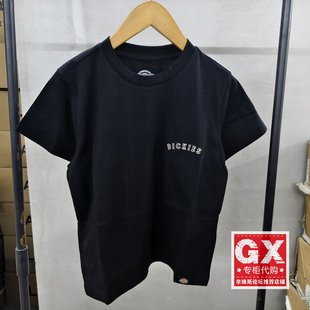 短袖 女士休闲时尚 T恤DK013098BLK1 Dickies黑色纯棉圆领夏季 正品