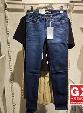 专柜正品Lee女款时尚蓝色紧身小脚提臀牛仔裤新款L124003YM9HW