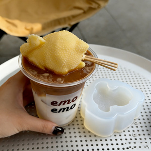 网红白切鸡白斩鸡慕斯模具硅胶奶冻咖啡奶茶冰淇淋冰雪糕甜品磨具