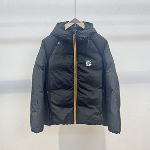 25年加厚连帽羽绒服撞色拉链时尚 90%绒高货羽绒服外套 走秀款