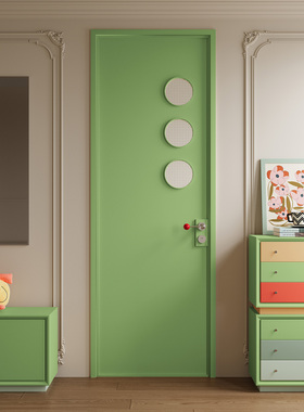 新款洞洞法式复古卫生间门厕所门玻璃门多巴胺钛镁合金浴室门定制