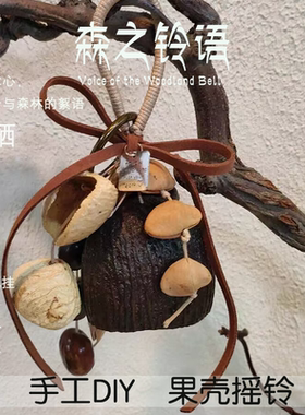 果壳铃挂件果壳种子壳挂铃