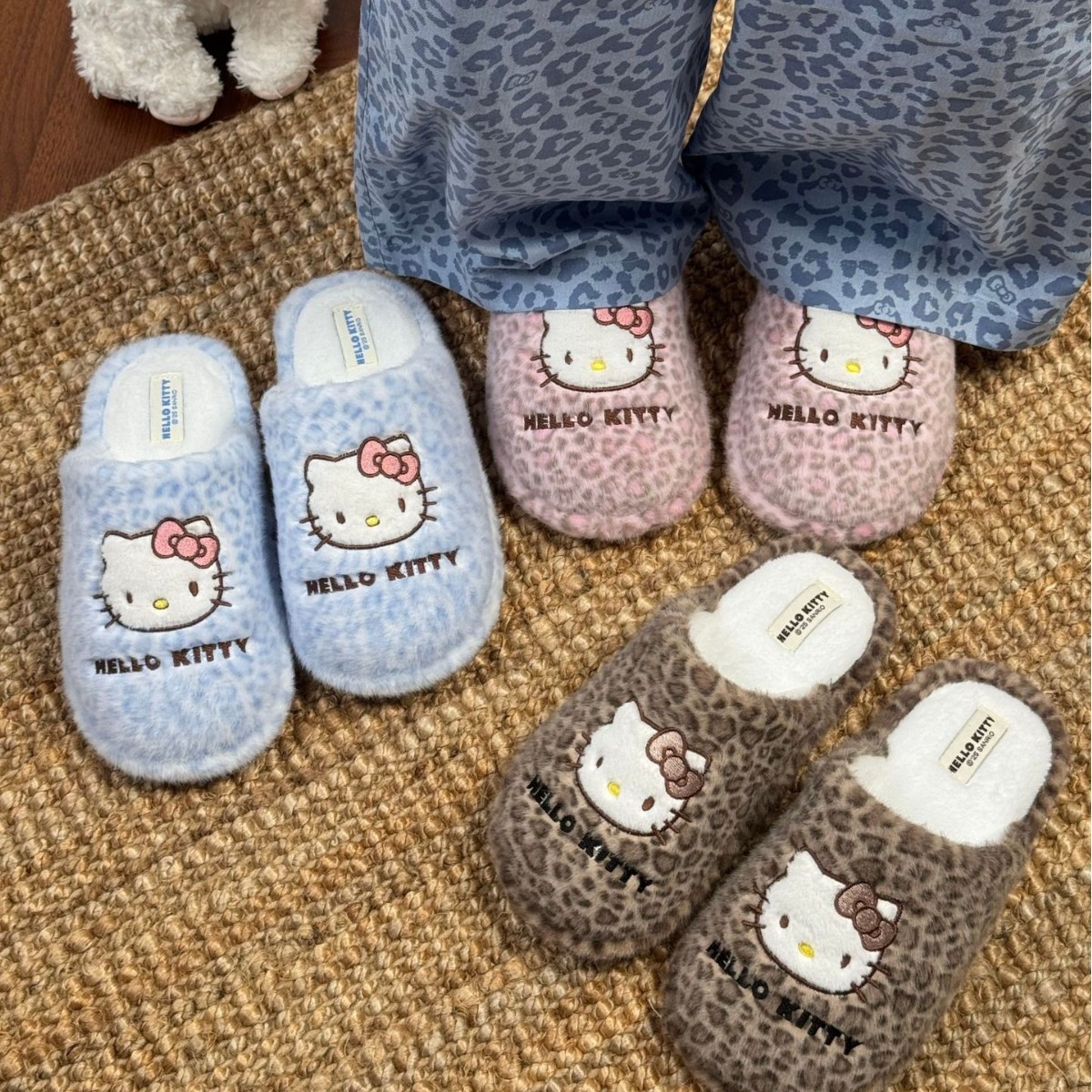 三丽鸥正版棉拖鞋女冬天室内家居卡通毛绒拖鞋居家加绒保暖毛拖鞋