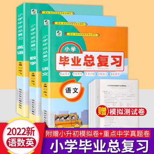 六年级下册系统模拟试卷小升初复习资料人教版 小学升初中重点中学真题卷小学毕业升学考试卷精选 2023小学毕业总复习语文数学英语