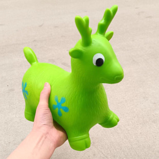 儿童小号充气小马0-3岁迷你小动物玩具跳跳马坐骑玩具户外玩耍抱