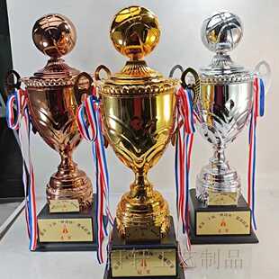 特大号金属奖杯篮球奖杯总冠军足球定制高档NBA金银铜MVP定做
