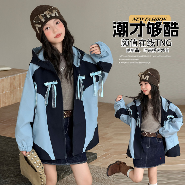 女童外套春秋2026新款洋气今年流行的童装秋装小女孩上衣儿童夹克