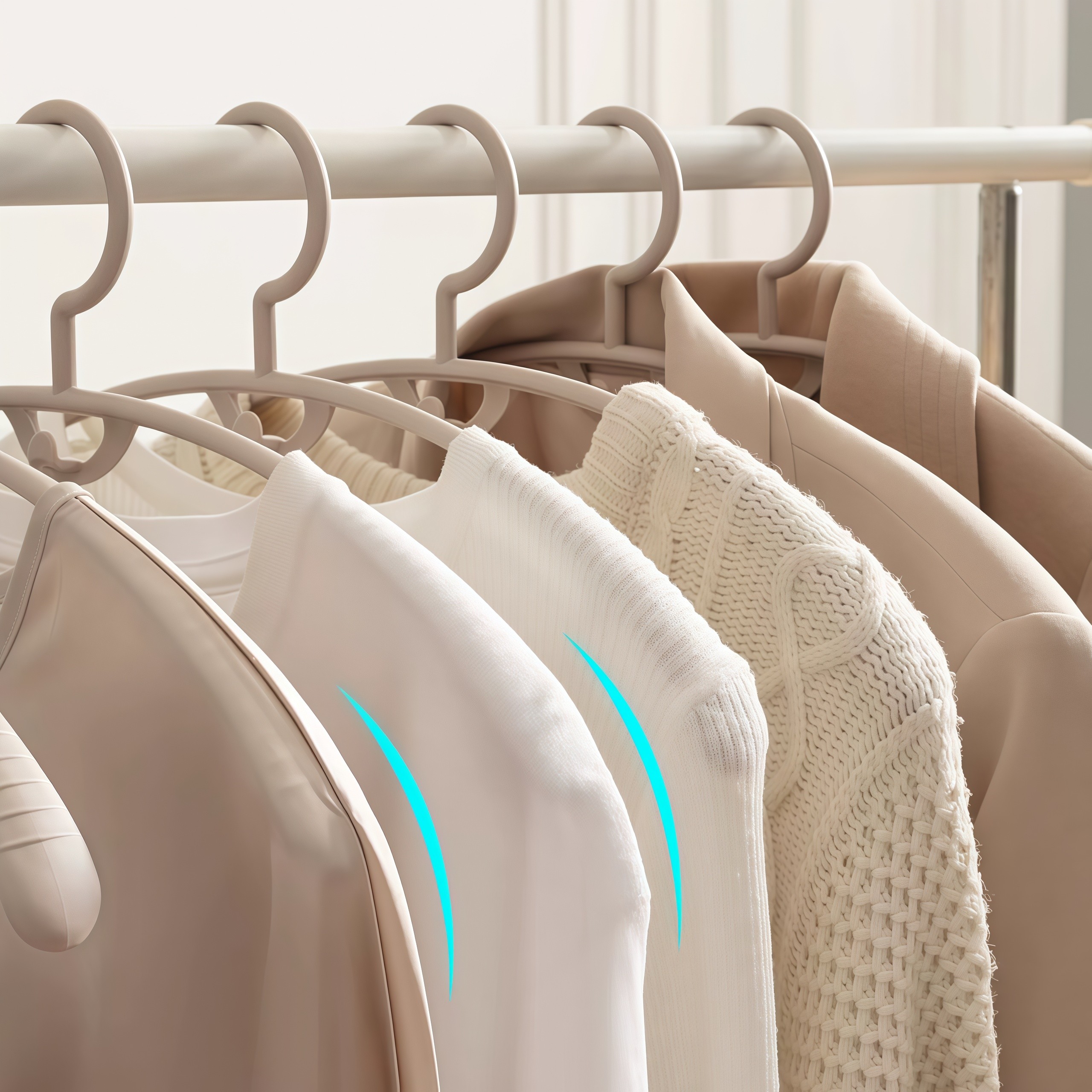 针织衣物专用挂衣架仿肩部曲线防鼓包无痕护衣衣柜收纳成人晾衣架,收纳整理,塑料衣架,淘宝优惠券,粉丝福利购,淘宝优惠卷