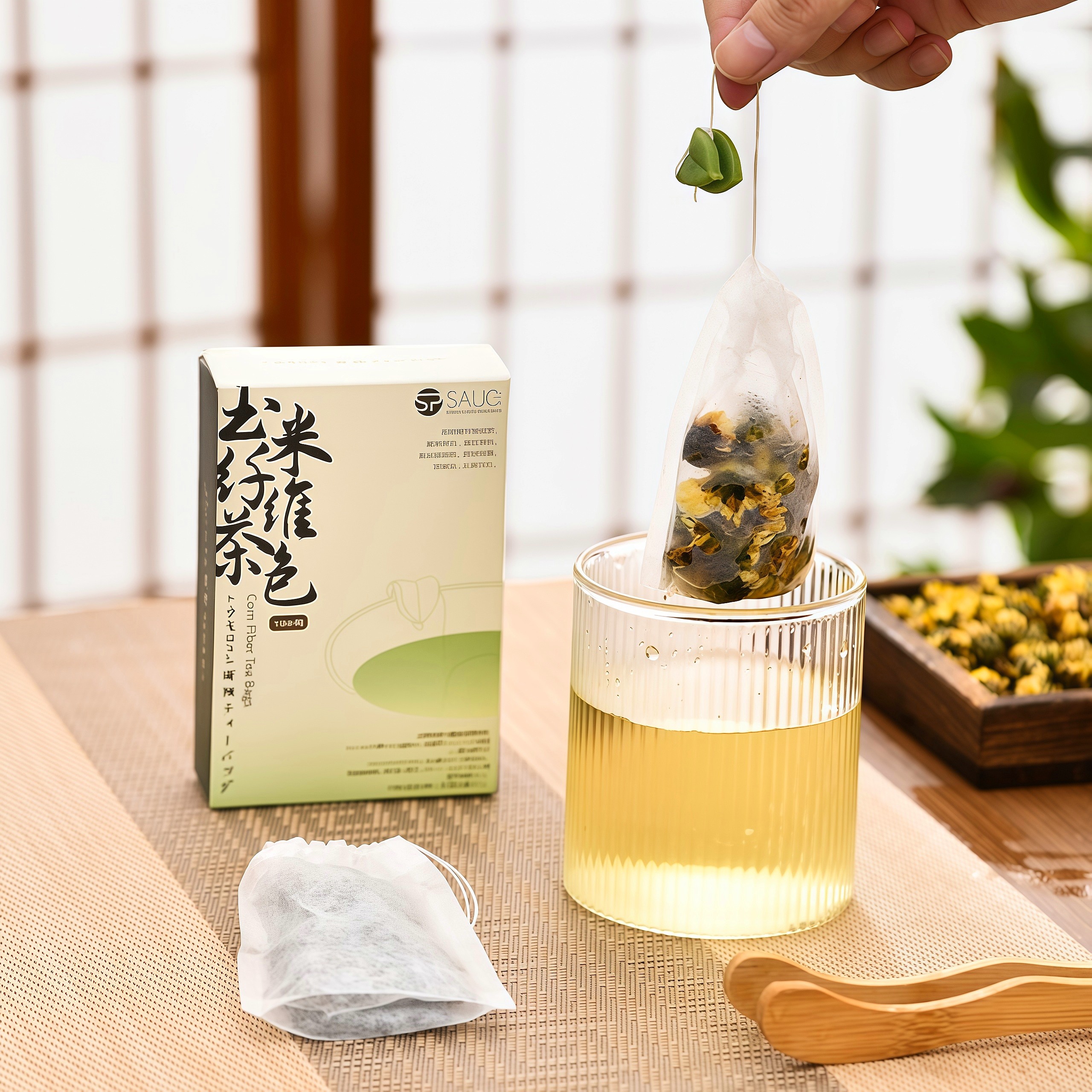 花茶专用茶包袋玉米纤维滤茶包可泡煮食品级材质送硅胶夹抽绳收口,餐饮具,茶包袋,淘宝优惠券,粉丝福利购,淘宝优惠卷