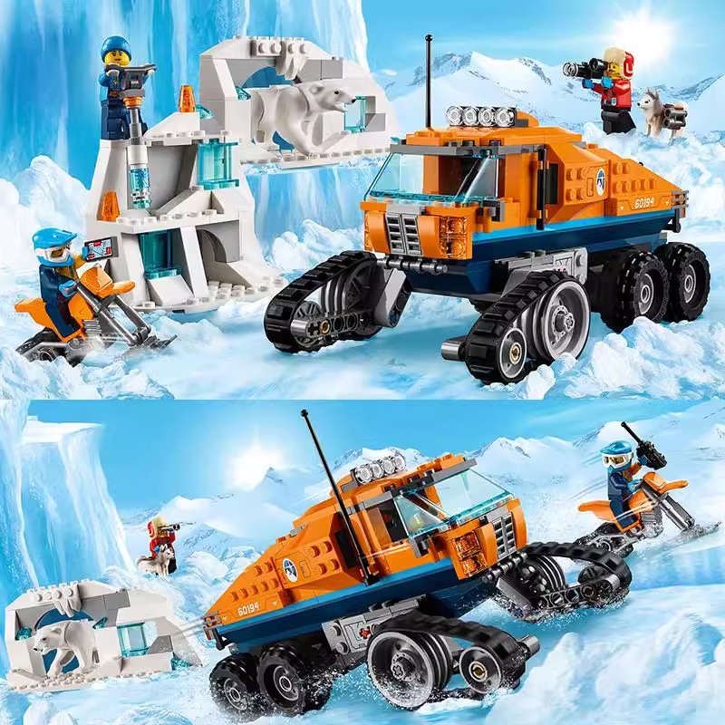 积木北极城市系列极地侦察车
