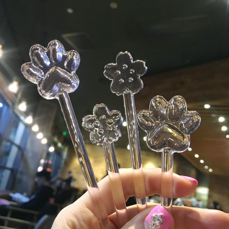 猫胡同玻璃搅拌棒仙女樱花粉图片