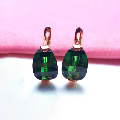 俄罗斯585紫金镀14K玫瑰金椭圆戒指女款轻奢精致礼物时尚简约个性