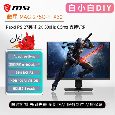 微星27寸2K300Hz游戏电竞显示器