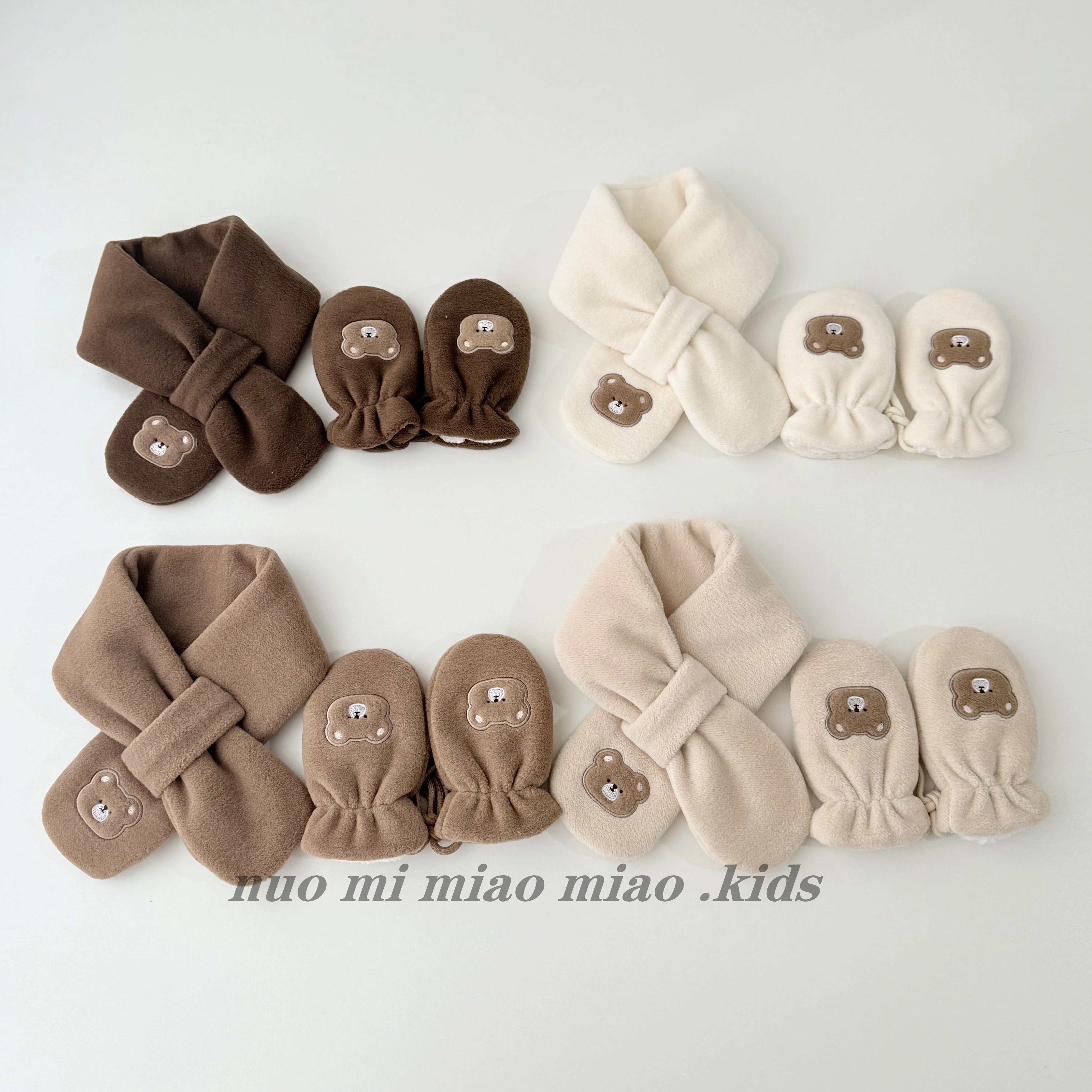 儿童手套冬季加绒加厚婴幼儿宝宝挂脖韩版1-3岁保暖女童男童4-8岁