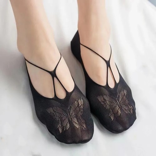 袜子女船袜夏季薄款镂空网眼袜