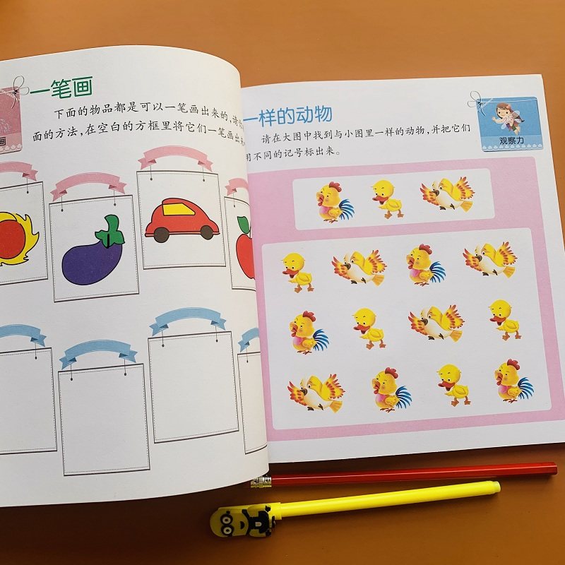 玩出聪明头脑5-6岁儿童智力测试数学启蒙宝宝益智全脑左右脑潜能开发