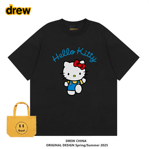 drew潮牌HelloKitty凯蒂猫T恤