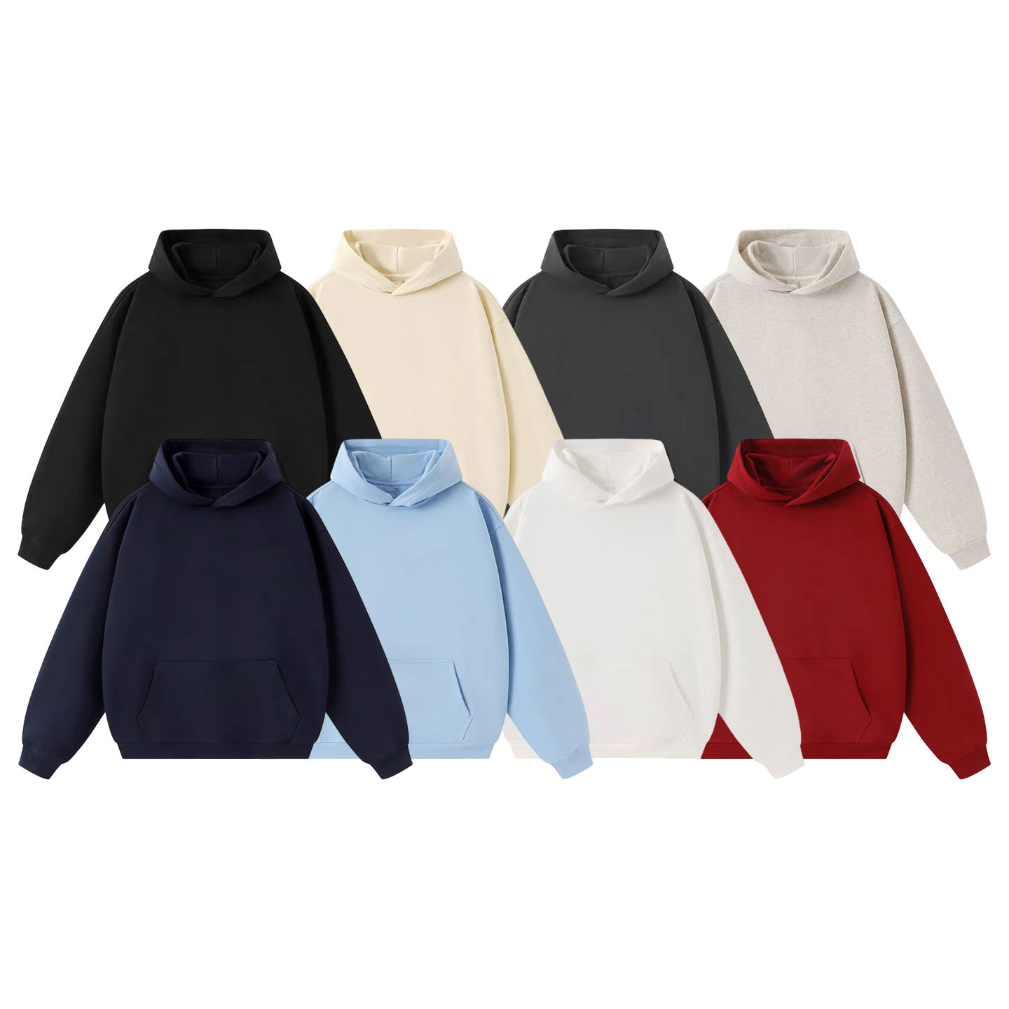 美式重磅480克纯棉立体感卫衣