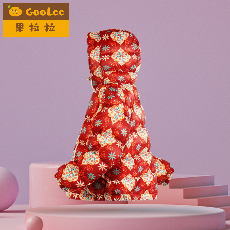 春节羽绒服中国风儿童90白鸭绒