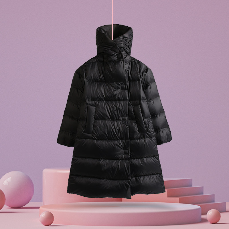 【断码清仓】儿童连帽羽绒服冬季新款女童黑色中长白鸭绒外套女宝,童装/婴儿装/亲子装,羽绒服,淘宝优惠券,粉丝福利购,淘宝优惠卷