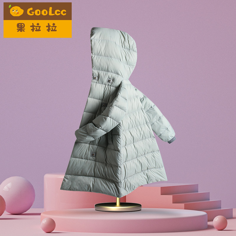 【断码清仓】女童中长款羽绒服冬装连帽白鸭绒棉服宝宝厚外套,童装/婴儿装/亲子装,羽绒服,淘宝优惠券,粉丝福利购,淘宝优惠卷
