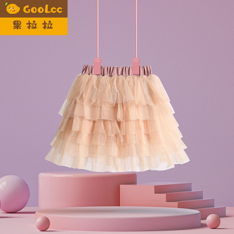 女童网纱蓬蓬超短裙春秋冬半身裙公主裙女宝宝蛋糕裙屁帘打底裙子
