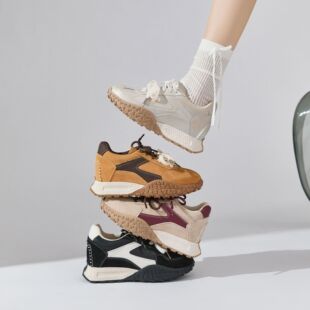 隐形内增高7cm小个子德训鞋女2026新款厚底休闲鞋运动老爹鞋女士