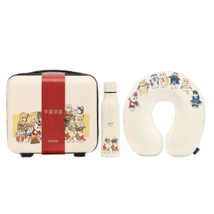 荣耀定制礼包节日礼品内含旅行手提箱U型枕头450毫升不锈钢保温杯