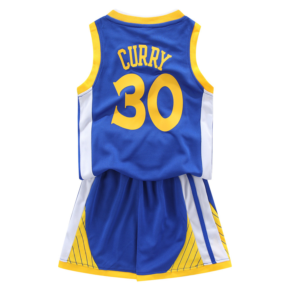 儿童库里30号球衣短裤套装男女童速干冰丝篮球服Curry jersey