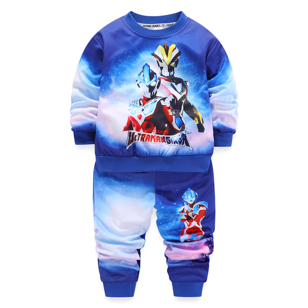 儿童专业篮球服套装男童奥特曼足球服训练服球衣秋冬速干运动套装