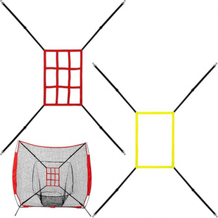 棒球打击网挡网训练网平面垒球网软硬式棒球投手投球好球区练习网