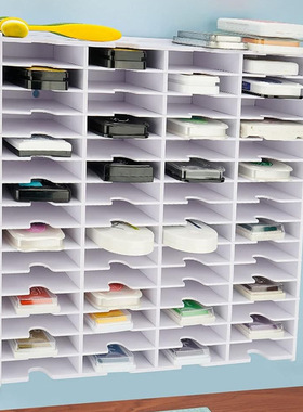 桌面印泥印模印台收纳盒碟片CD储物架手机遥控器收纳架零钱收纳盒