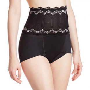 日本进口厚木塑身衣高腰收腹蕾丝提臀产后内裤 女
