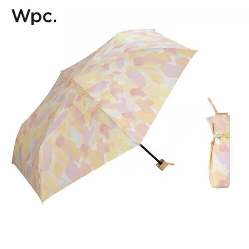 日本进口Wpc太阳伞涤棉彩胶三折