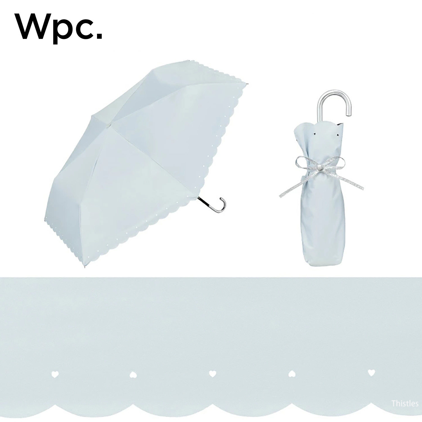 日本进口WPC伞晴雨遮阳伞防晒紫外线折叠两用超轻芭蕾小清新黑胶