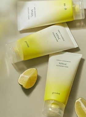 韩国直邮▲洗脸变白goodal果达儿济州岛青橘洁面乳洗面奶提亮清爽