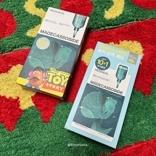 新品#韩国美迪惠尔mediheal积雪草精华舒缓面膜玩具总动员联名